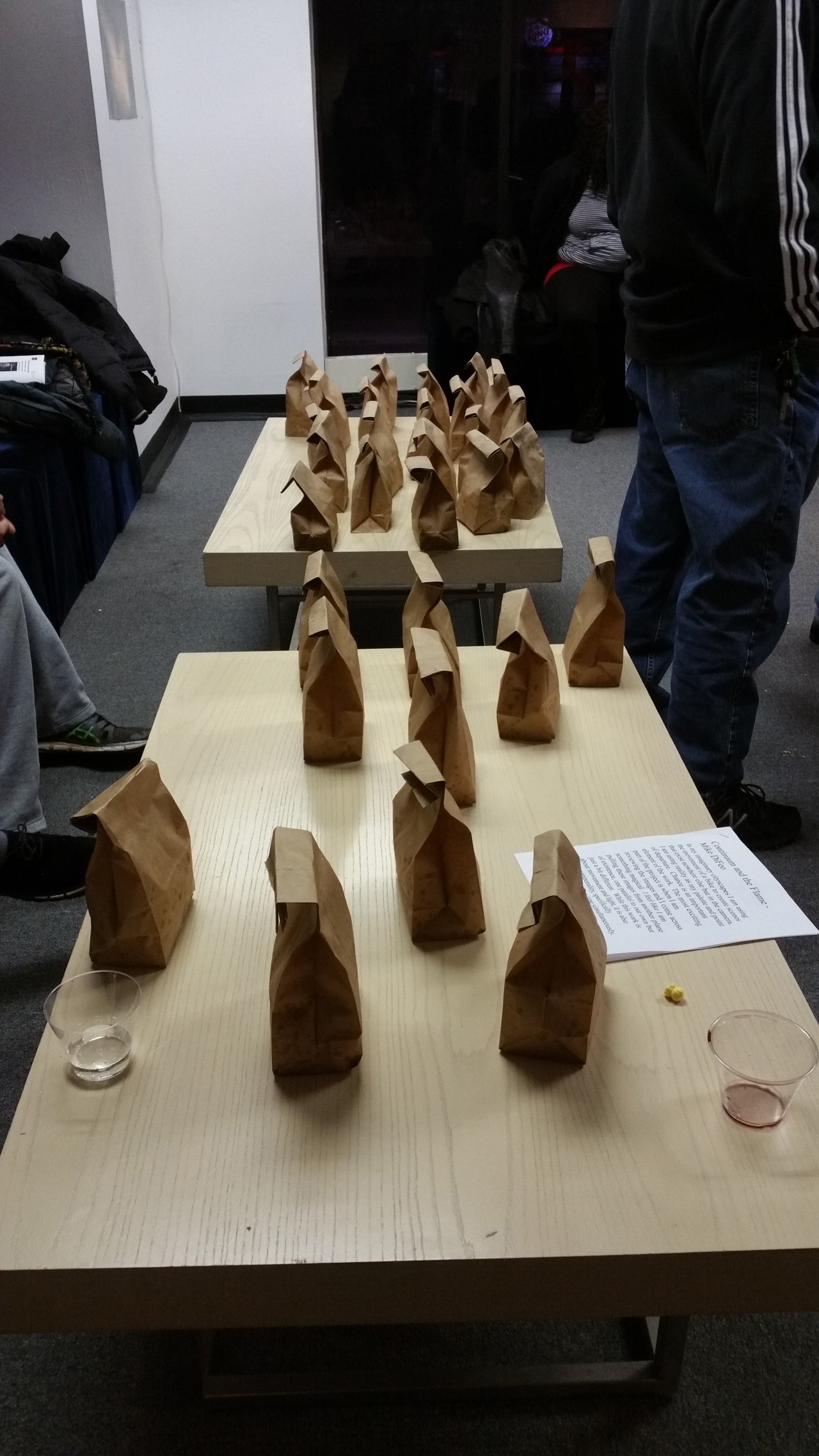 Brown bag popcorn. Zero pretension. Photo by Lenore Holz.