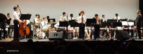 Julius Tolentino 2016, conducting 1 of 4 Newark Academy Big Bands at An Evening of Jazz fundraiser for victims of the school shooting in Newton, CT. An Evening of Jazz for Newton- Newark Academy Livingston NJ . Image credit: Gregory Burrus 