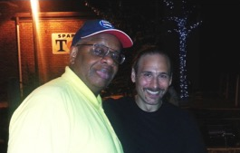 Gregory Burrus with Musician David Easton enjoying Downtown After Sundown Series, South Orange, NJ
