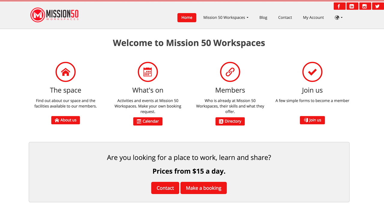 Mission 50 Workspaces