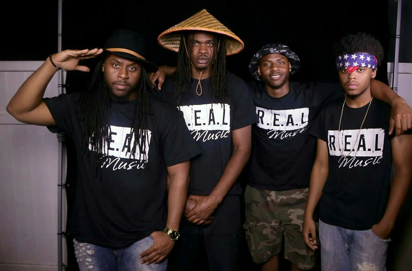 (left to right) K-Proetic, Kid Allik, O.Live and Moses The Raven
