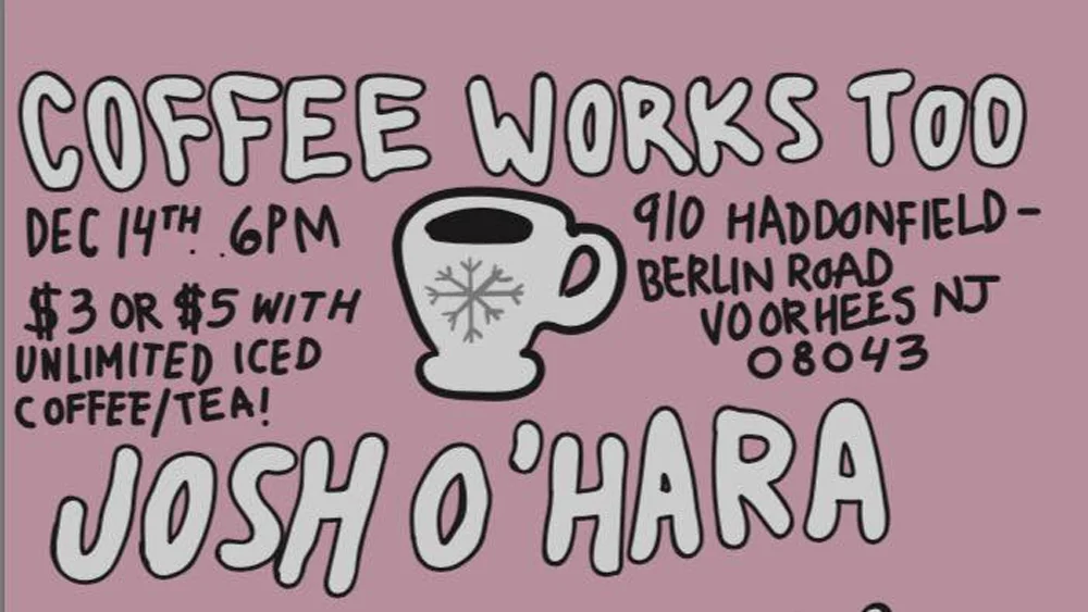Coffee Works Acoustic Show (Dec. 14, 2016) Singer-songwriter, indie, alternative rock, acoustic Voorhees, NJ Posted December 8, 2016