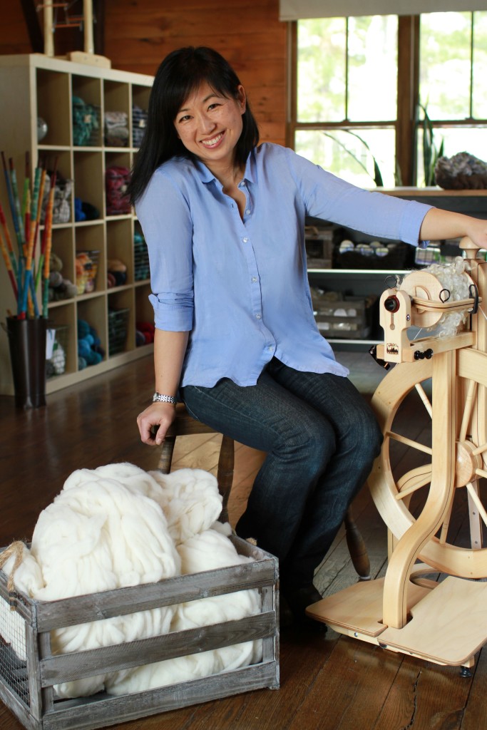 Anne Choi, owner of Middle Brook Fiberworks in Bedminister, NJ. 