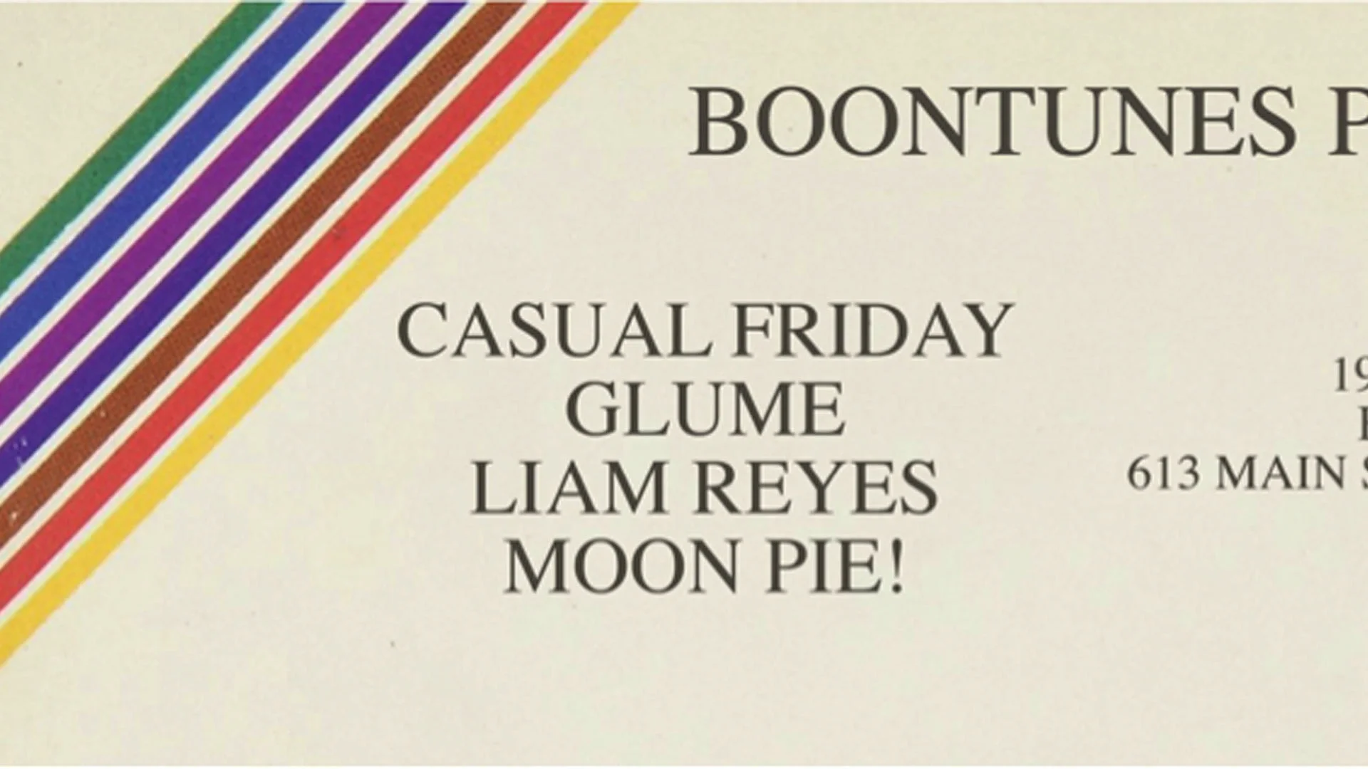BOONTUNES SHOW (March 19, 2017) Pop Punk, Rock, Emo Boonton, NJ Posted Friday, March 3, 2017