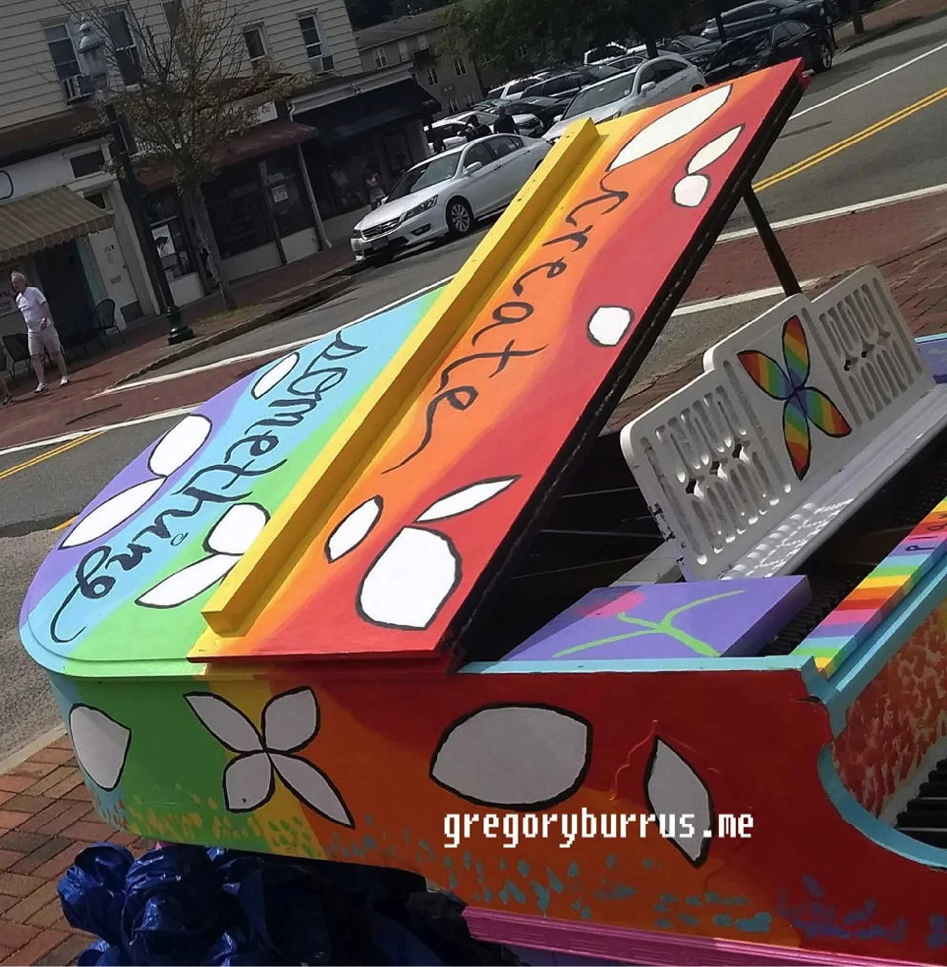 Jessica Skultety painted the Baby Grand piano on South Orange Ave.jpg