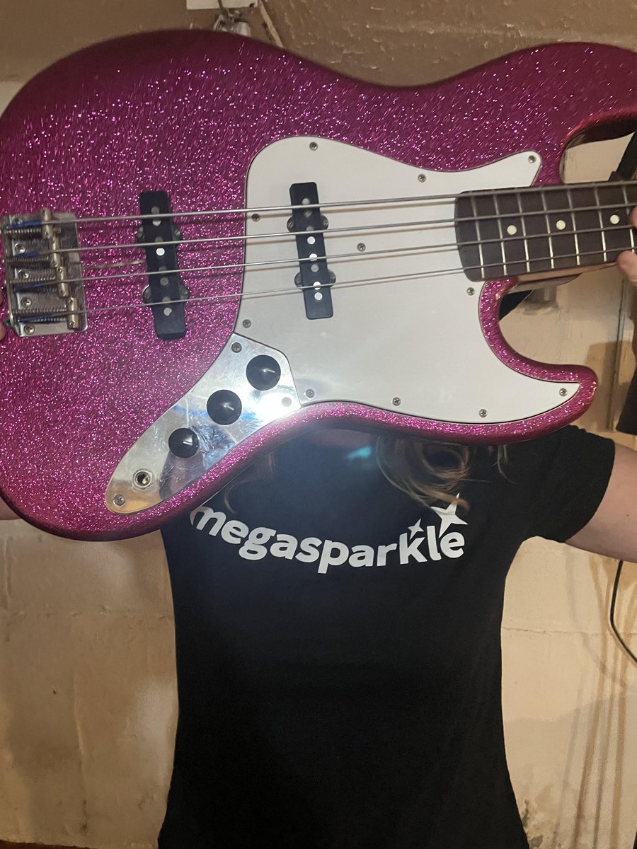 Megasparkle t-shirt with guitar.jpg