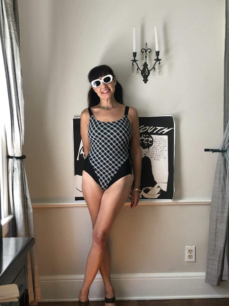 Black and White Plaid Check Swimsuit by Jantzen Size 4:6 | Etsy 2021-12-17 12-29-17.jpg