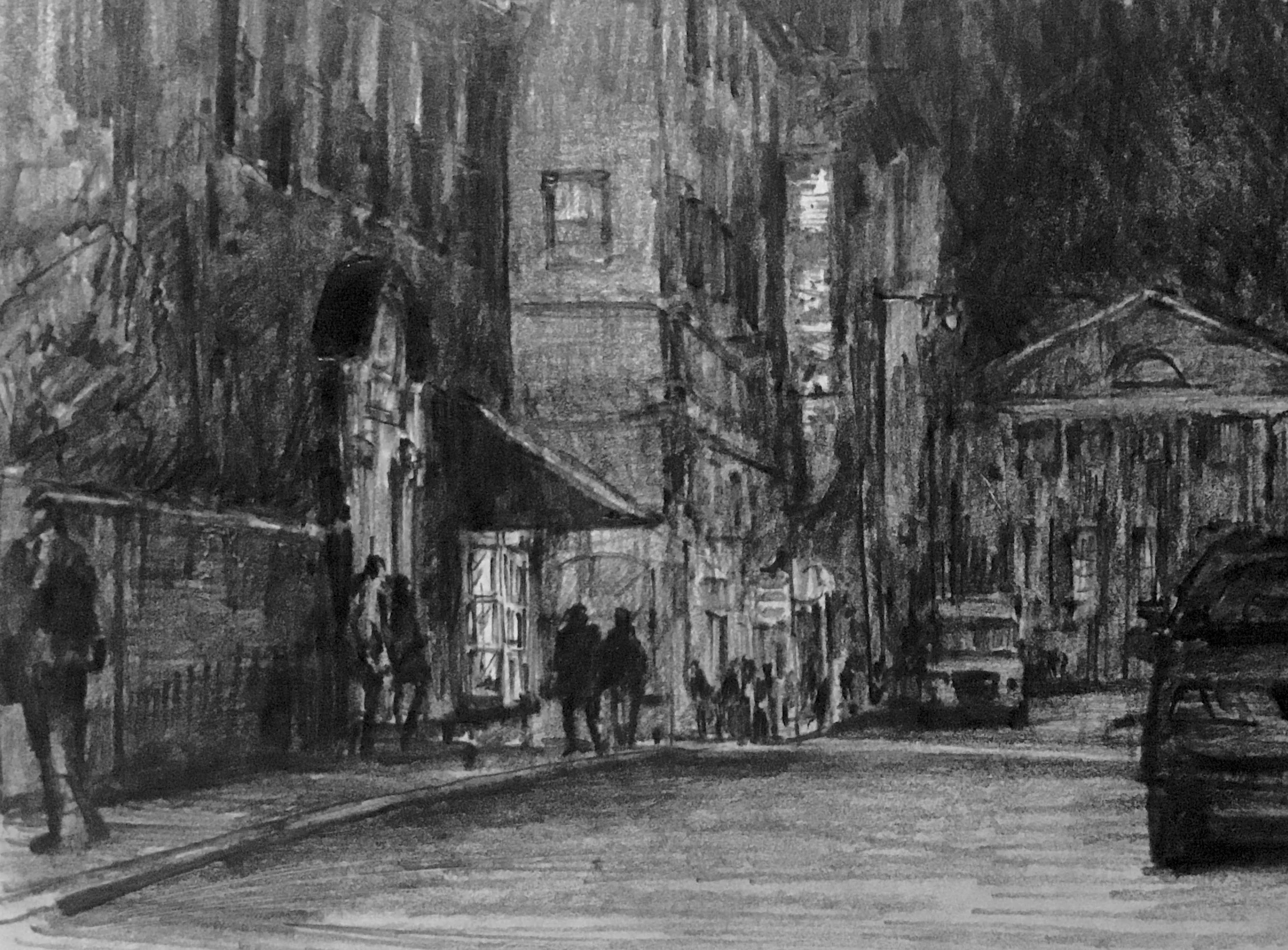 Harvard Sq. Dunster St. Nocturne Dec. 2016 Edit.jpg