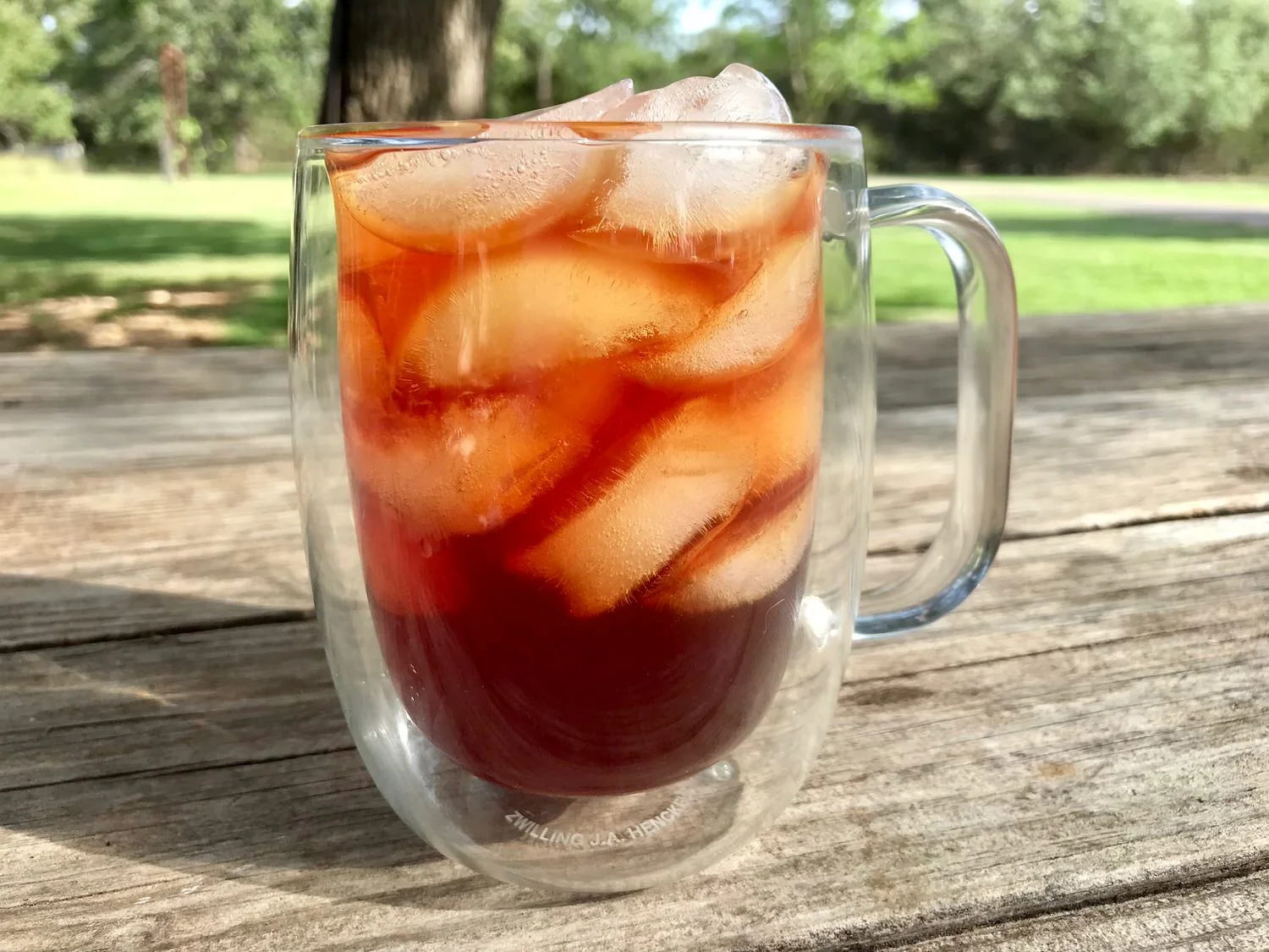 Fresh Malibu Mango ice tea in the ZWILLING J.A. Henckels 12 oz coffee mug