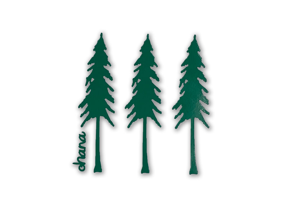 Mountain Forest Pine Trees Sticker