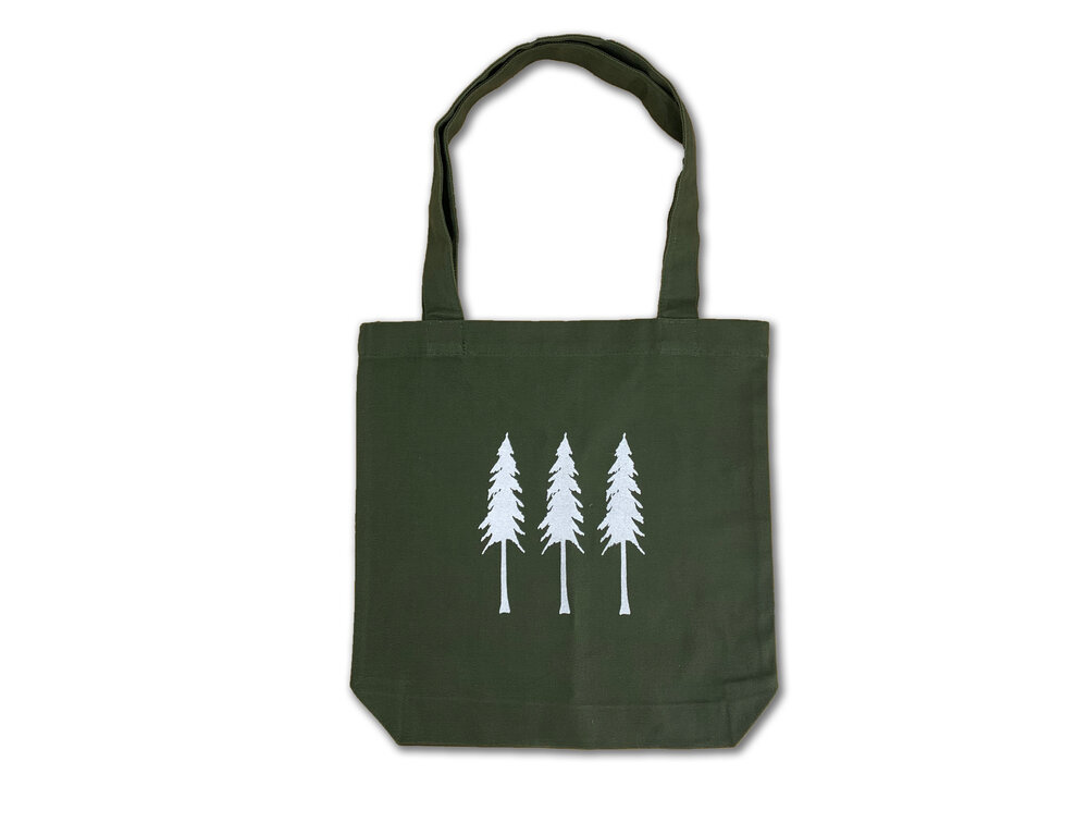 Three Tree Carry Tote Bag - Military Green — OHANA