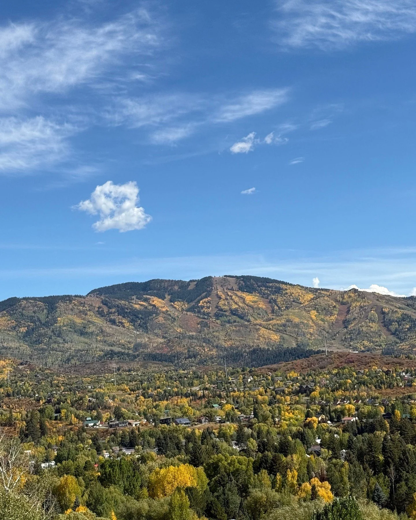 The Fall colors are showing off in Steamboat 🍂💛✨ We hope you’re getting out and enjoying them this weekend! 
-
-
-