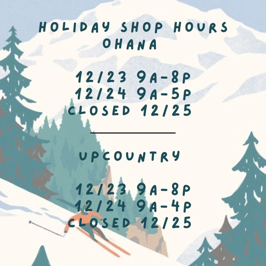 if you're still looking for a perfect gift, we're here for you // these are our shop hours for the holiday week! ✨️⛷️🎁 ⁠
-⁠
-⁠
-