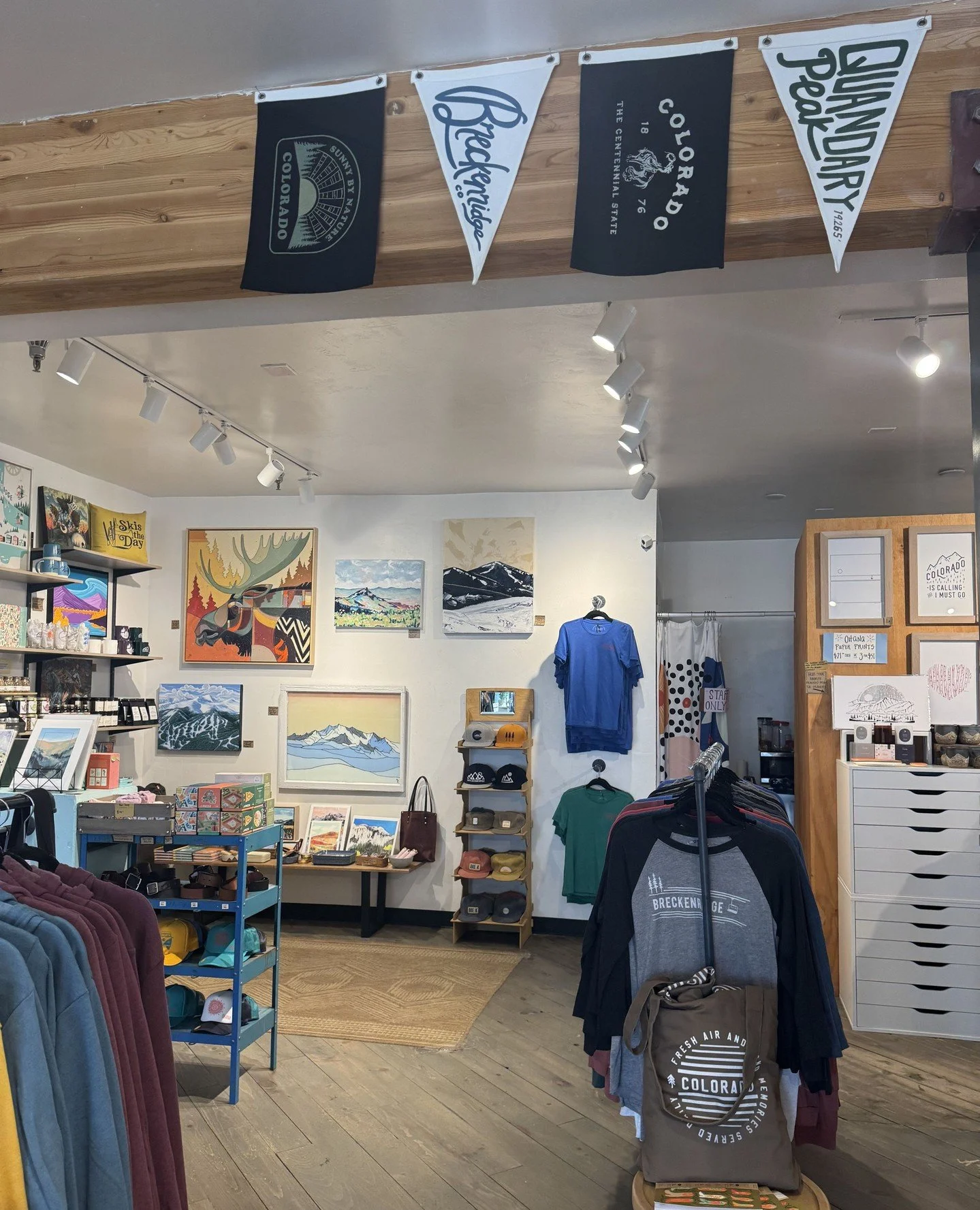 Our Breck shop is stocked with unique designs that capture the spirit of Summit County + original art from local artists that. Both make for great gifts or a special reminder of your trip to the mountains! 🏔️💙⁠
-⁠
-⁠
-