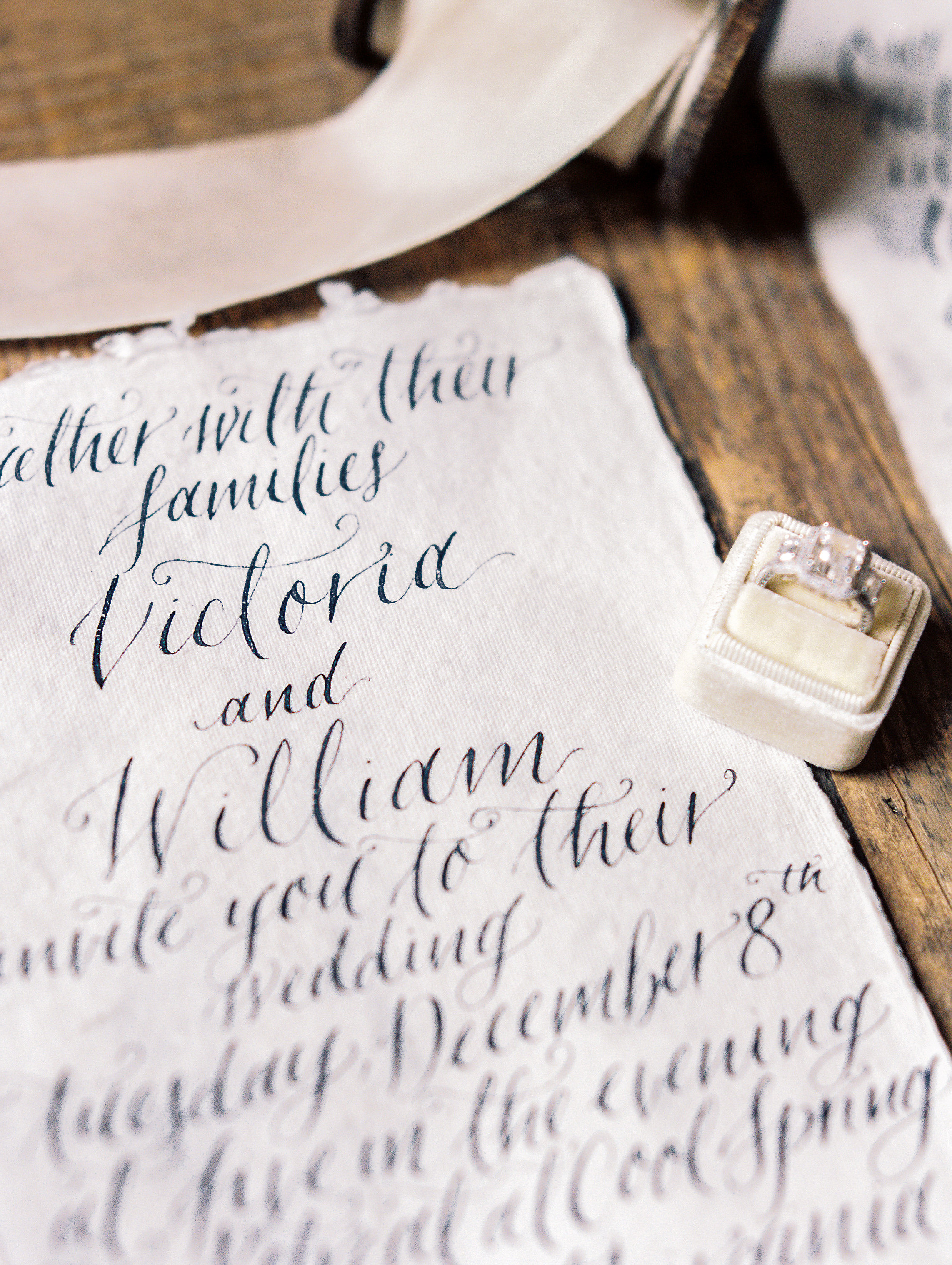 Photography: Lissa Ryan Photography | Planning: The Velvet Veil | Paper & Calligraphy: Spurlé Gul Studio | Ring: Pave Jewelers