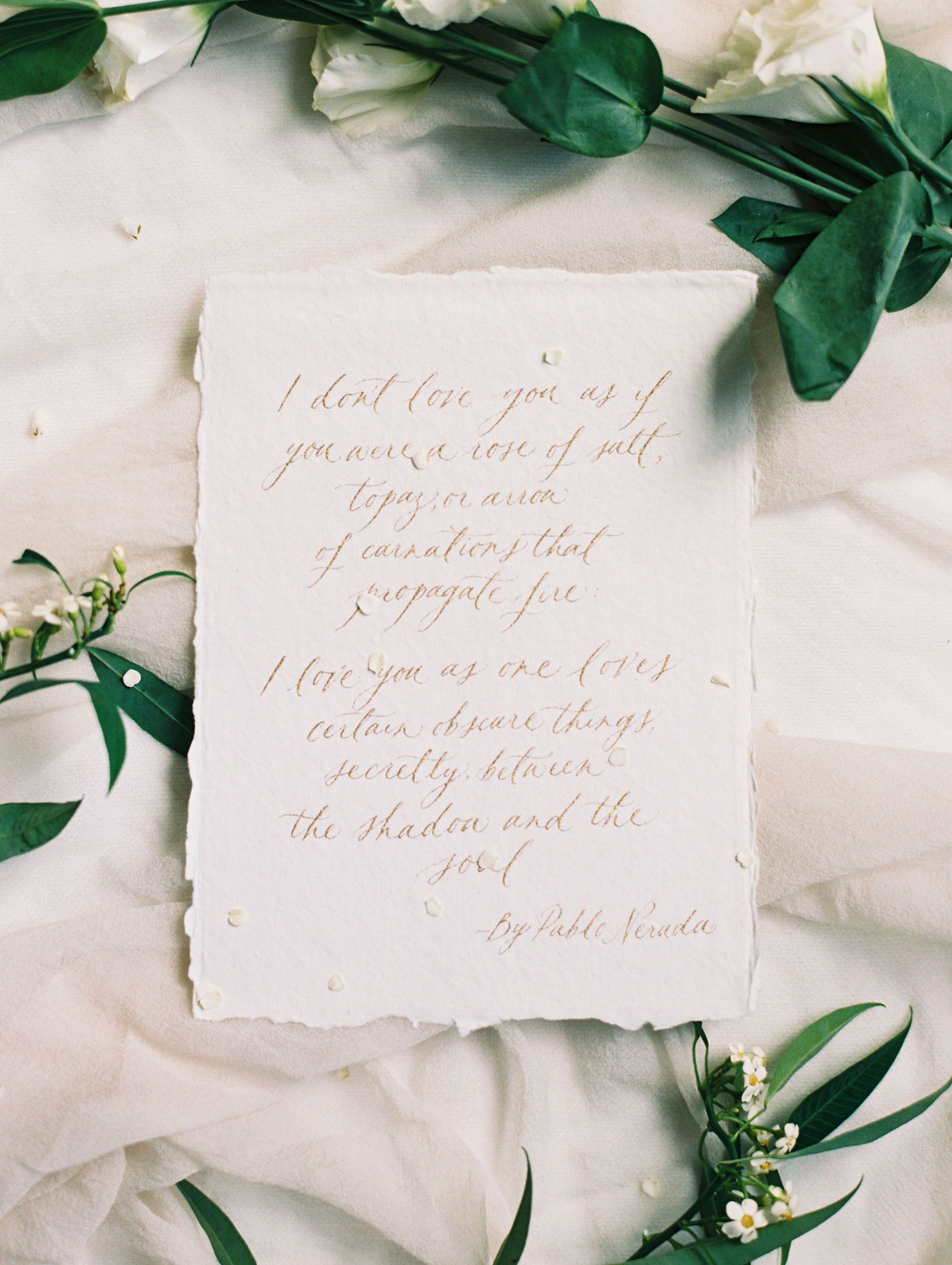 Photography: Lisa Ziesing with Abby Jiu Photography | Planning & Styling: Lauryn Prattes Styling and Events | Handmade Paper & Calligraphy: Spurlé Gul Studio