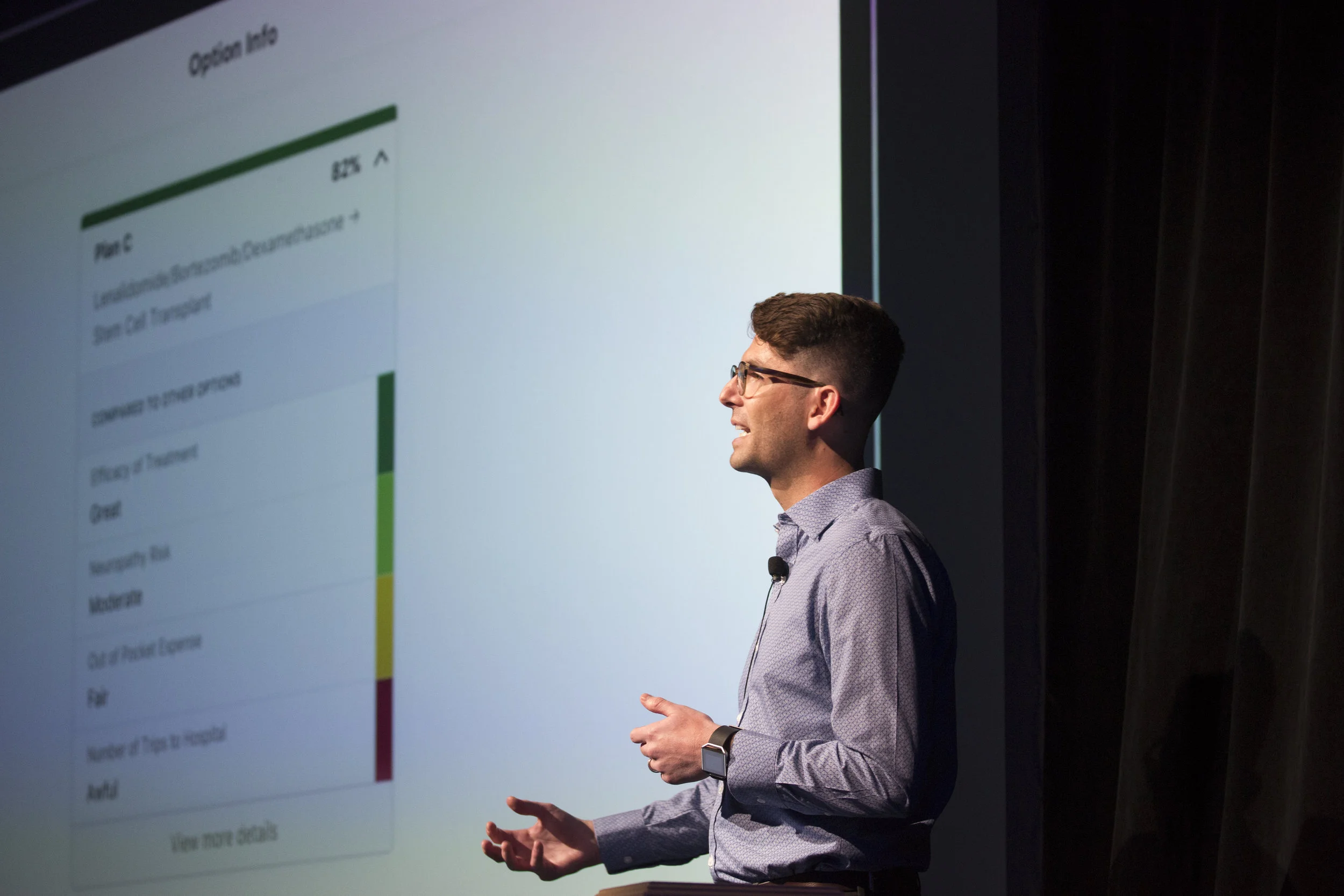 Jonathan pitches ChoiceMap at Class 3 Demo Day in December 2017. 