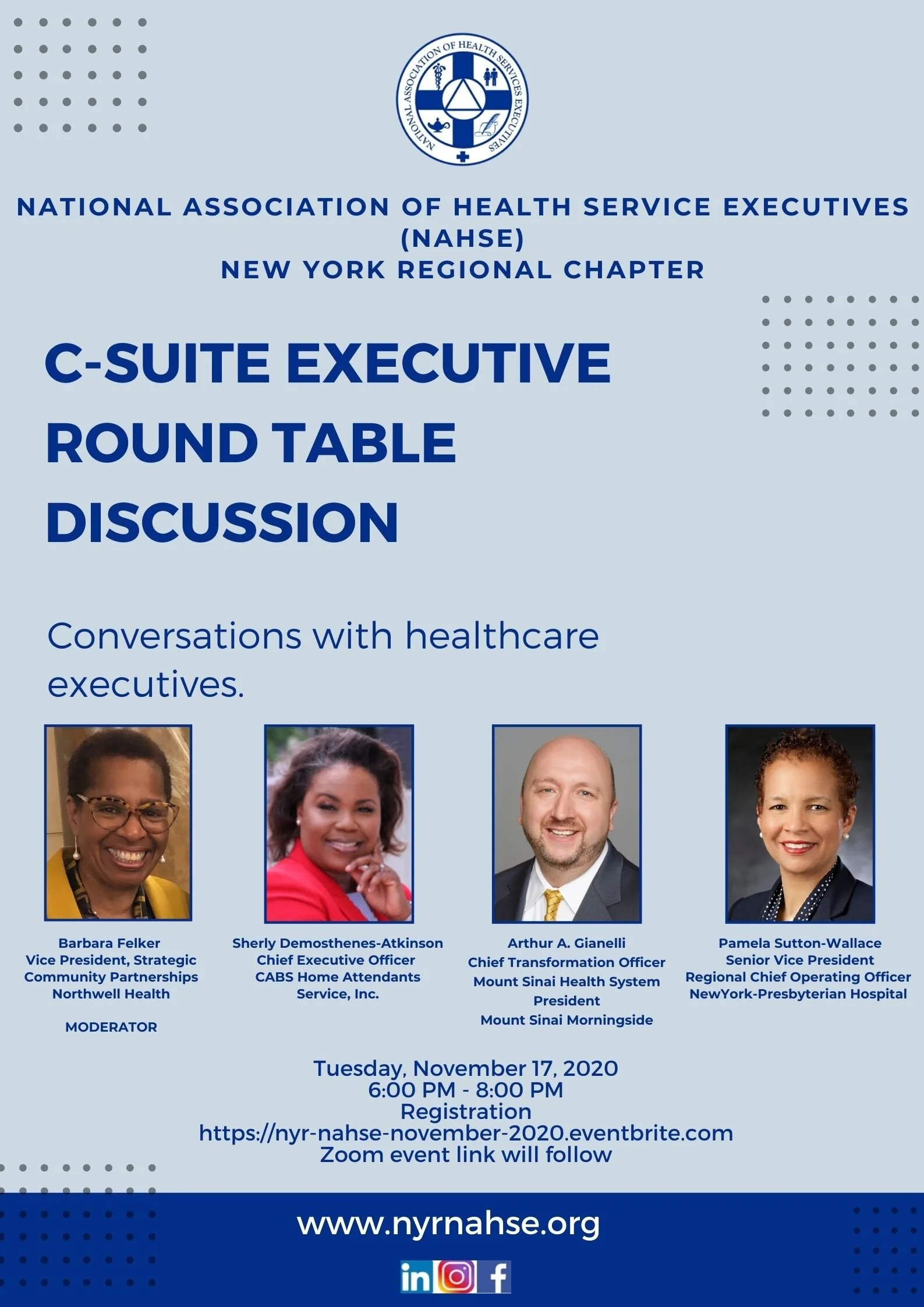 Membership Meeting: C-Suite Health Care Executive Virtual Roundtable Discussion