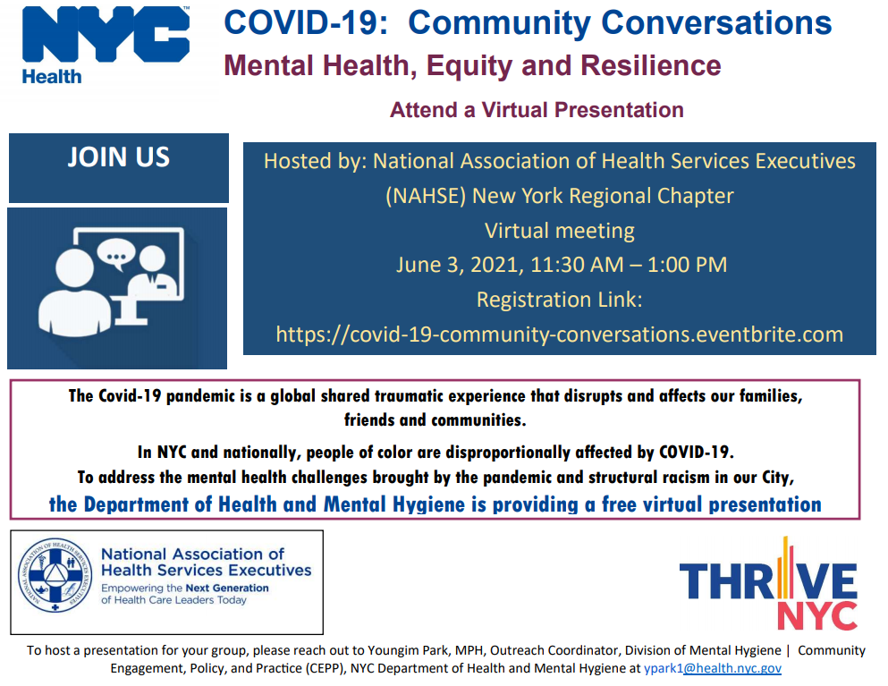 Covid-19: Community Conversations Program | Collaboration with ThriveNYC