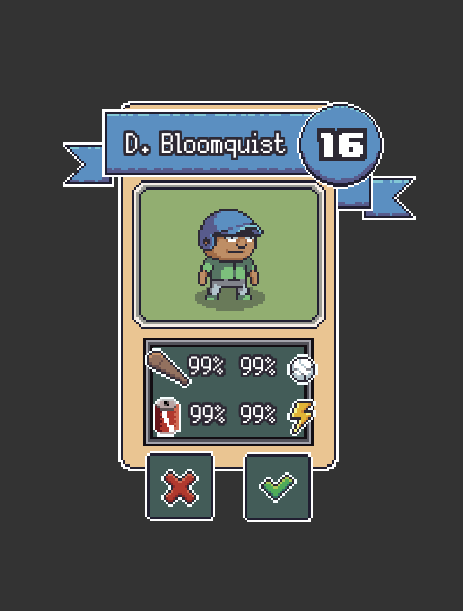 Retro Pixel Baseball — Ponywolf