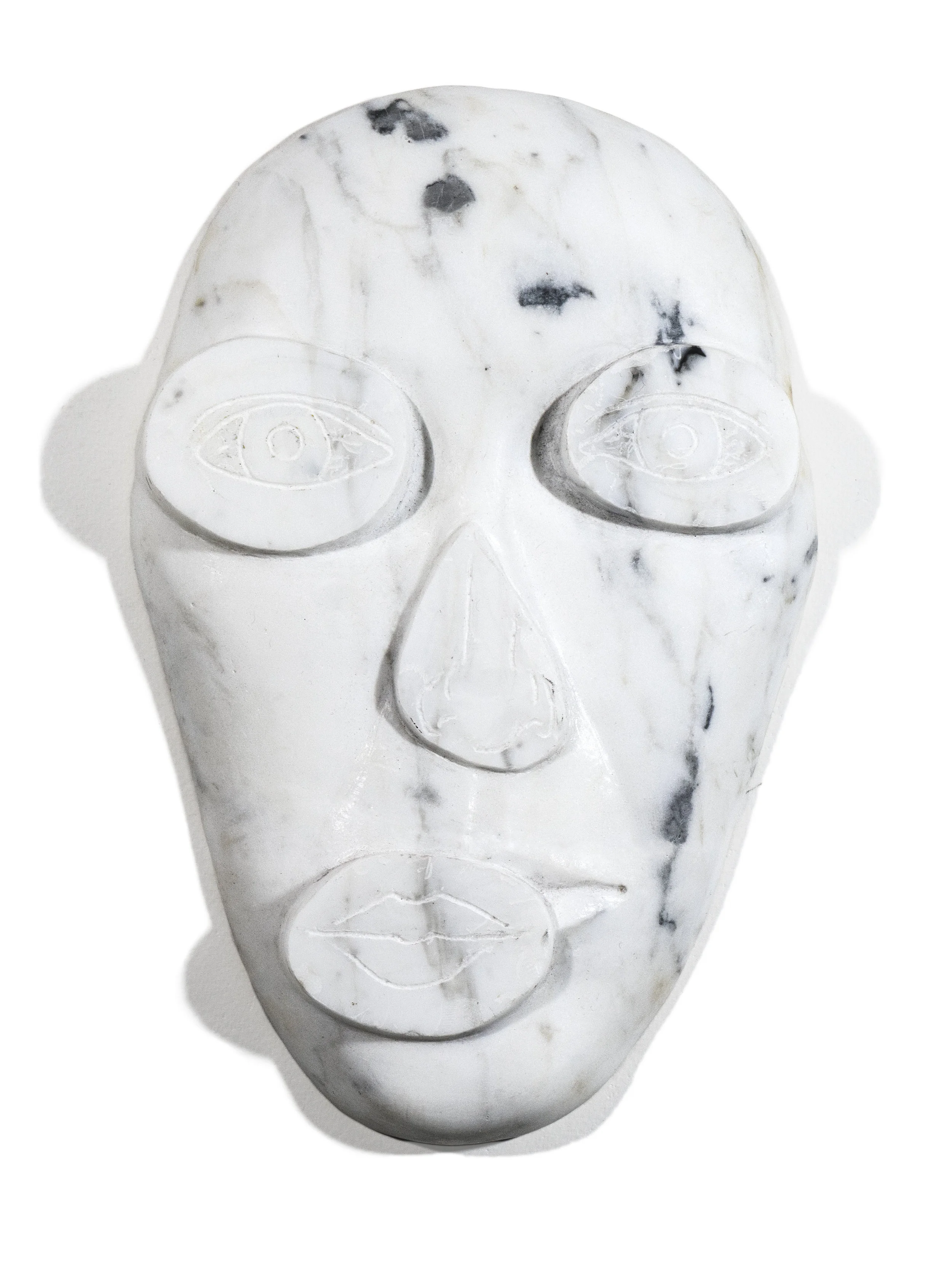 Face Up 2, 2017, Marble, 11 x 7 x 1 1/2 inches