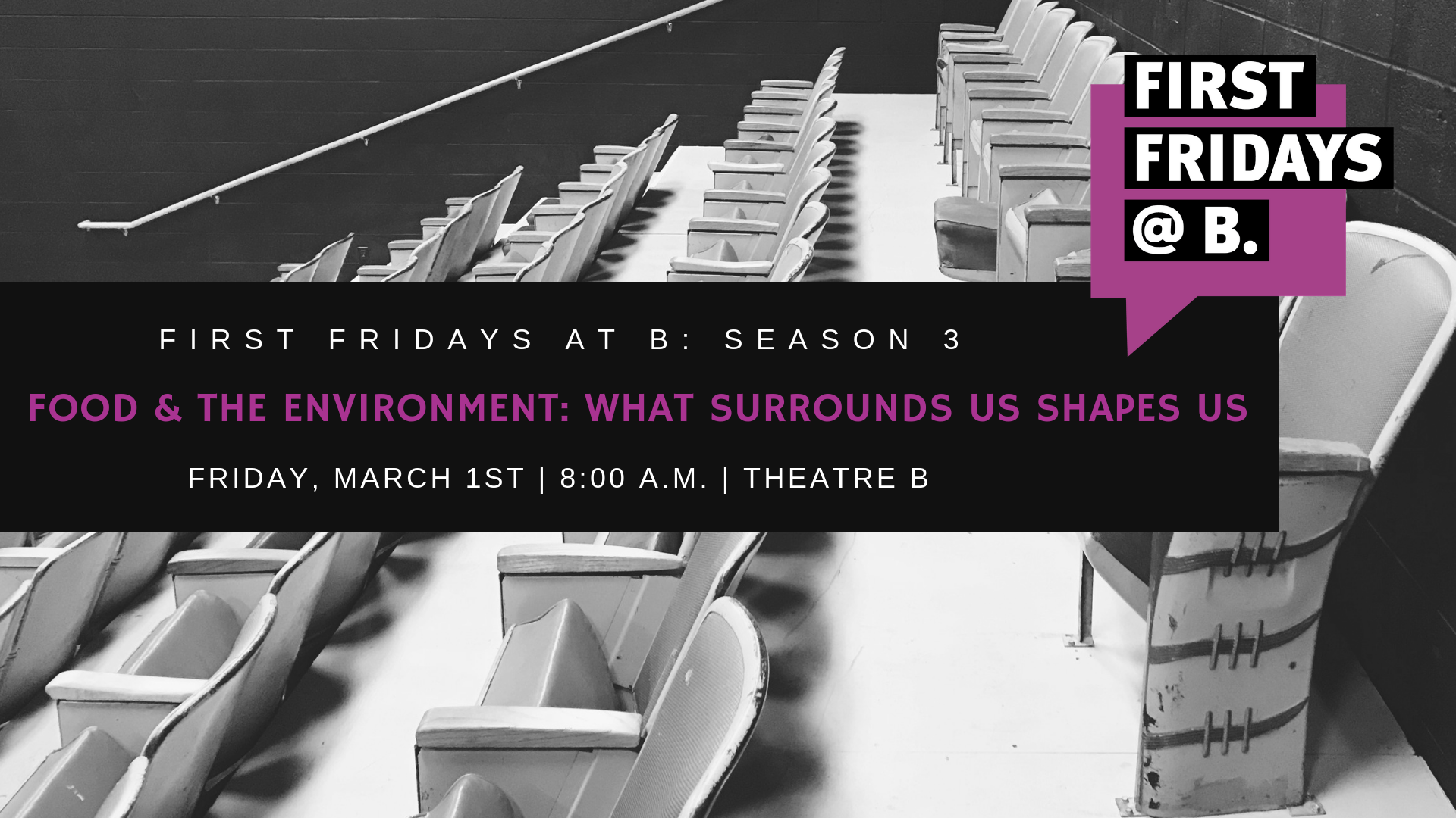 Friday, March 1 - In honor of National Nutrition Month, the March edition of First Fridays focused on food and wellness. We welcomed public health experts Michelle Draxten (Fargo Cass Public Health), Rory Beil (Clay County Public Health Center) and Mary Larson (North Dakota State University) to the stage to share perspectives on how the food around us shapes us.