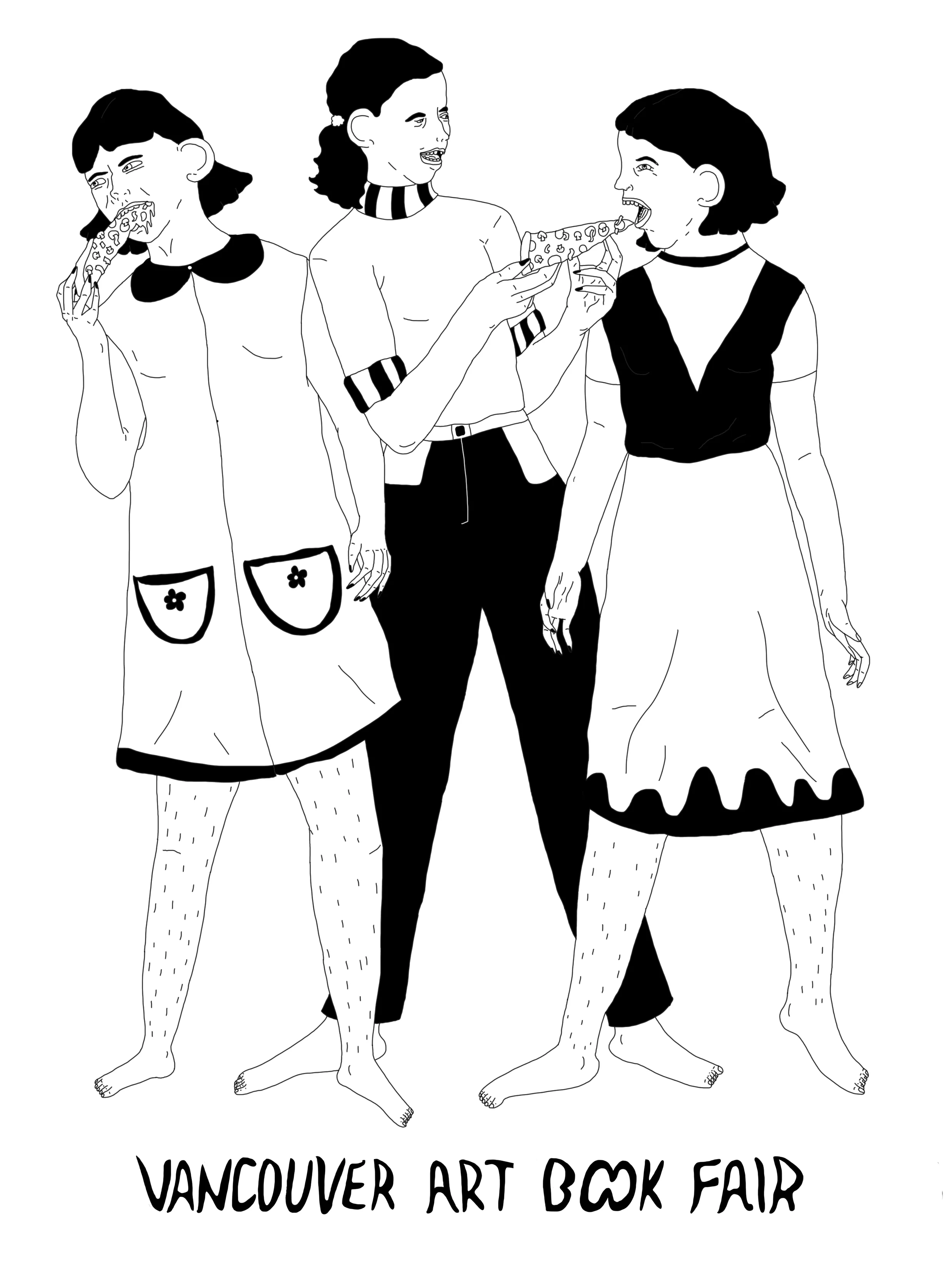 Vancouver Art Book Fair tote bag design. (2016)