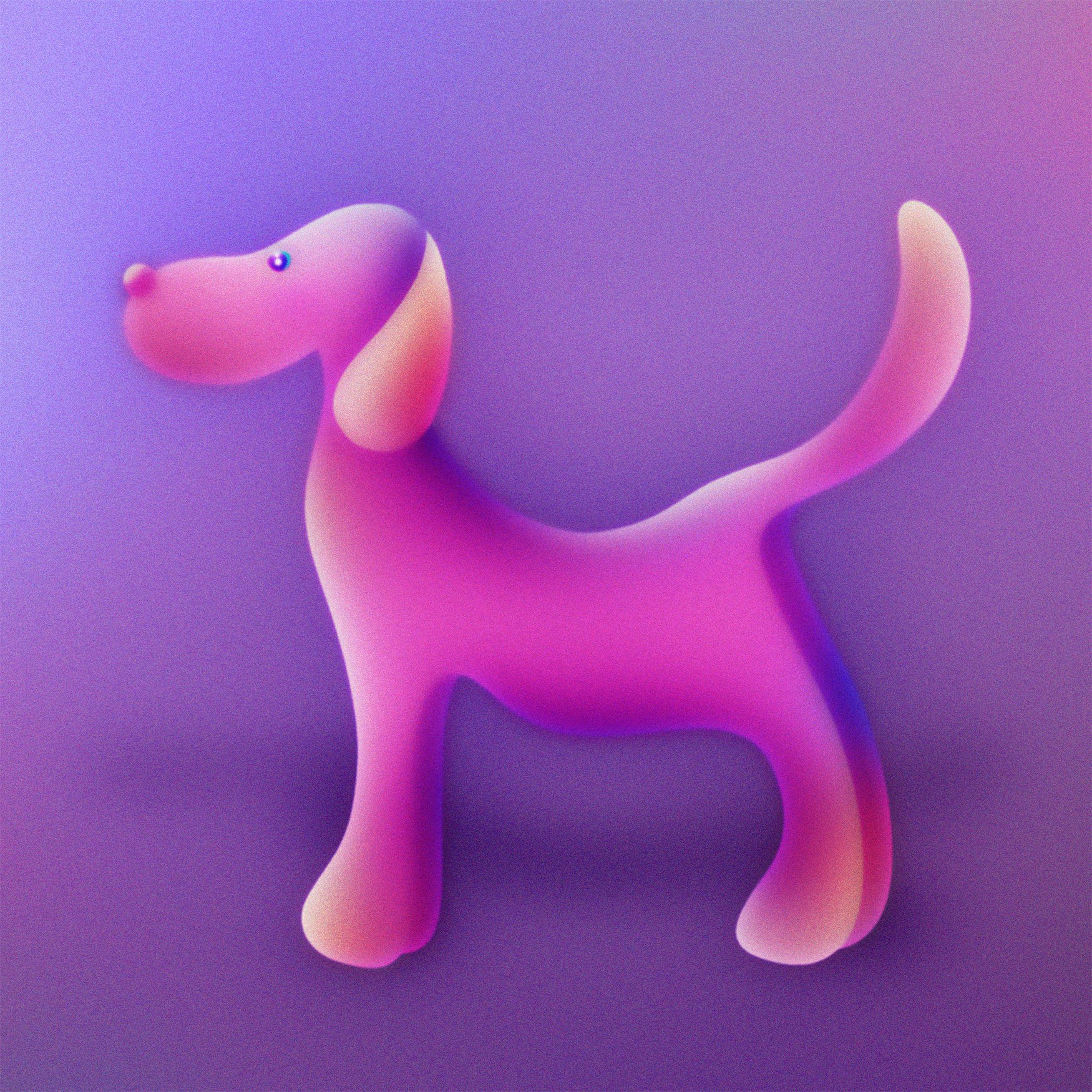 Purple Pup, (2023)