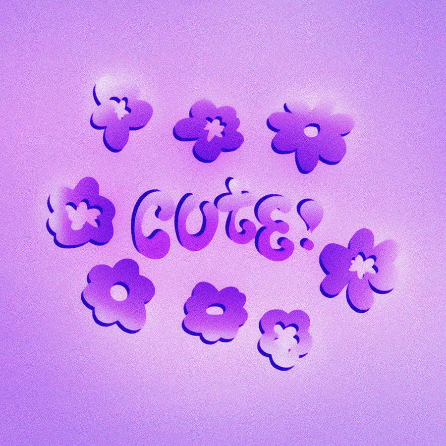 "Cute" hand drawn lettering