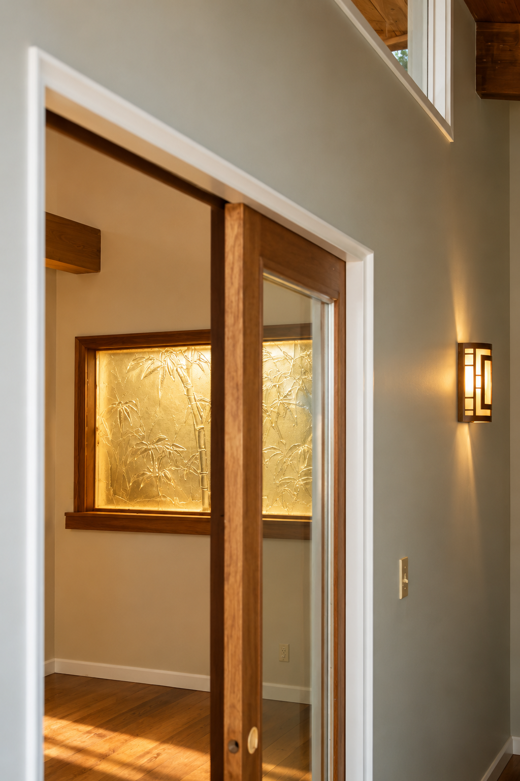 Warm Minimalist Hallway with Bamboo Glass.png