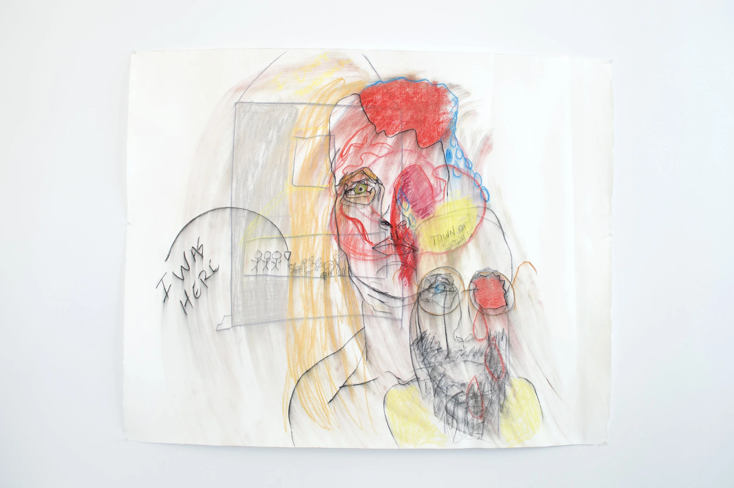 I was Here Pastel and Charcoal 2016