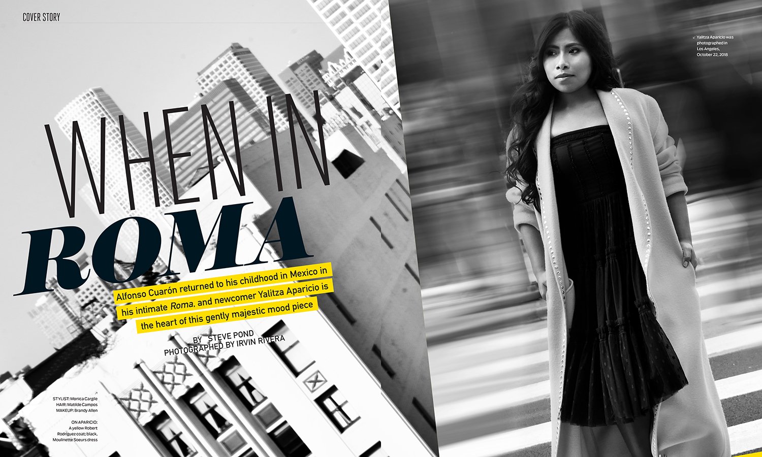 YALITZA APARICIO - THE WRAP COVER STORY