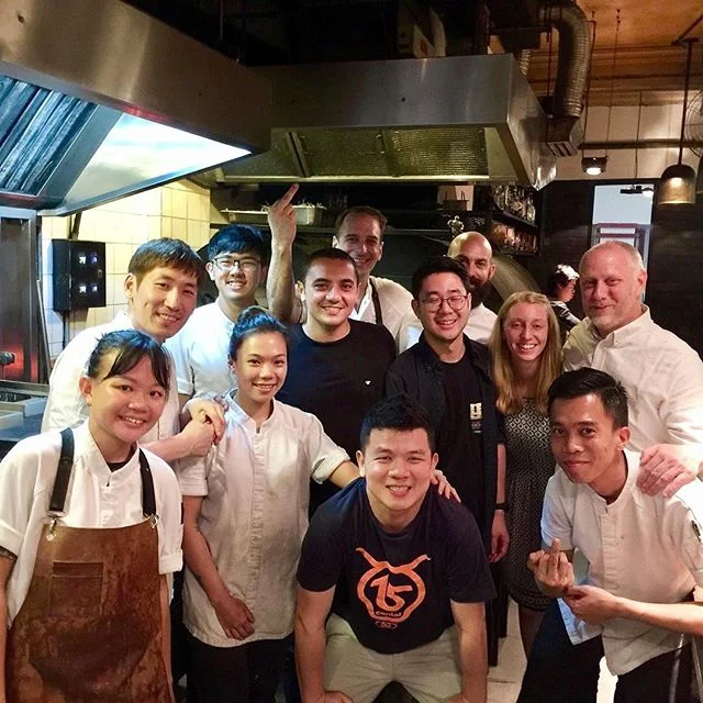 @withrepost &bull; @jordankeao Mahalo to Chef @kyleconnaughton from @singlethreadfarms and Chef @chef_julien from @odetterestaurant for coming in to eat @burntends_sg tonight! It was a pleasure to talk story with you guys and feed you! 
__
#burntends