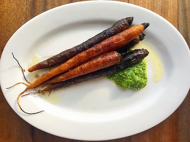 hay baked carrots, nasturtium, aged ch&egrave;vre, pinenut
.
.
.
#asheville #avleats #riverartsdistrict #smallplates #vegetables #buylocal #pesto #nasturtium #eat #eats #eater #lefooding #eatstagram #food #foodporn #foodphotography #carrots