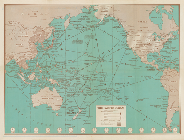 1942 HAMMOND WAR MAP