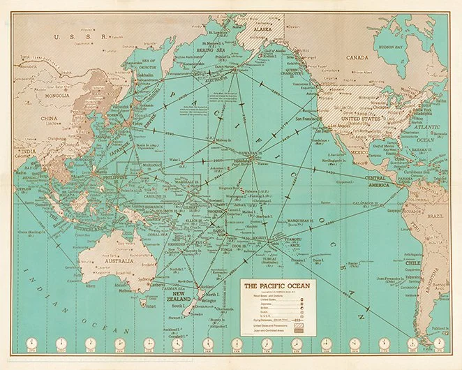 1942 Hammond War Map
