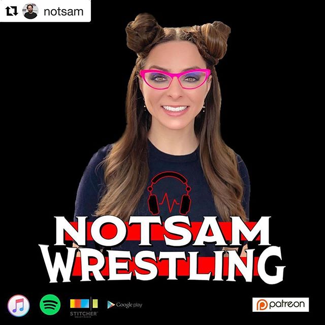#Repost @notsam ・・・
Guess who&rsquo;s back!  @katielinendoll returns to @notsamwrestling today to breakdown WrestleMania season!  Get it now on iTunes, Spotify, stitcher, YouTube, patreon, or Notsam.com!
.
.
#wrestling #wwe #wwesmackdown #wweraw #kat