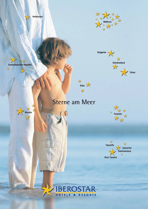 Anzeigenkampagne Imagemotive Print · Father and Son · Iberostar Hotels & Resorts (Copy)