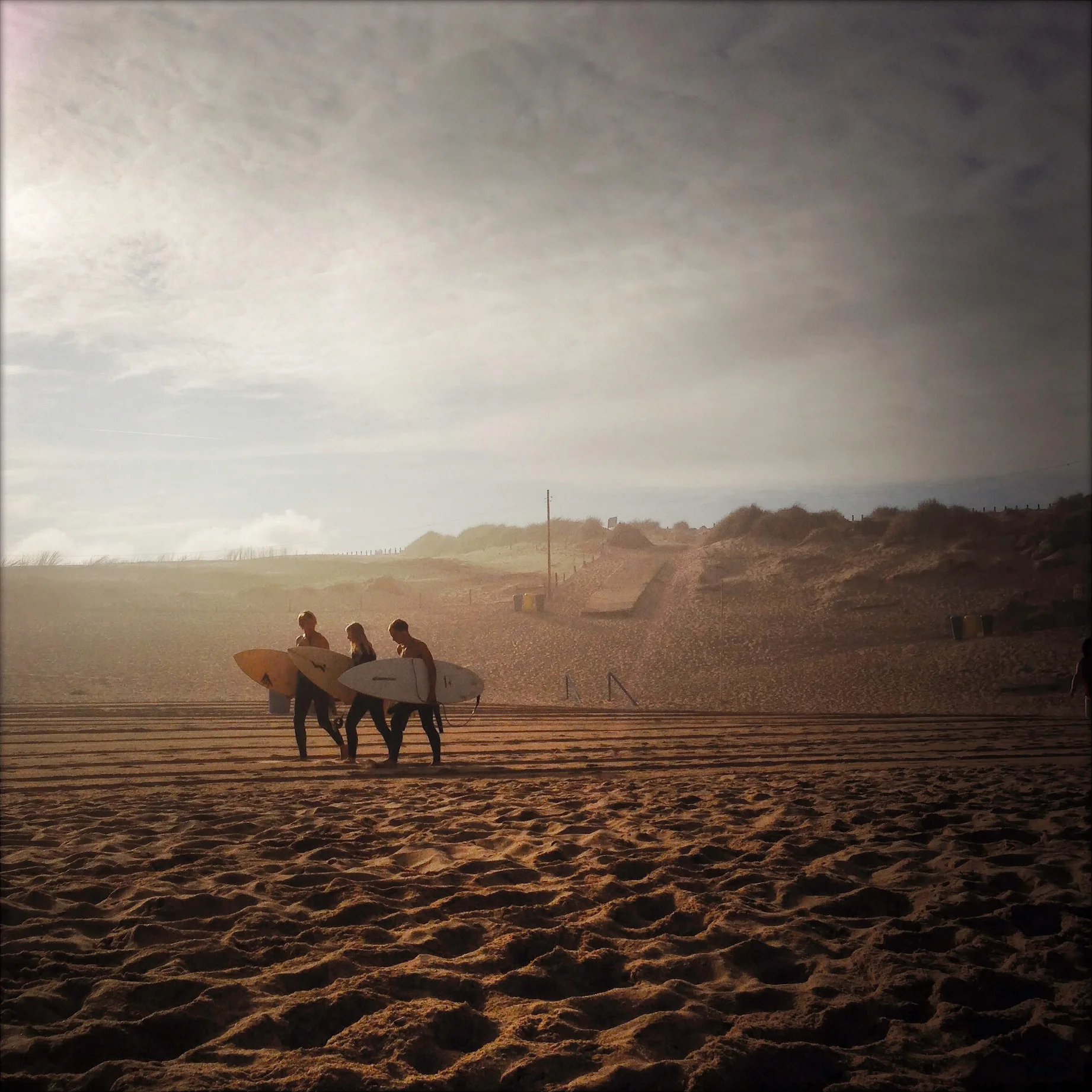 Morning Surfers at Praia fo Guincho, Portugal (Copy)