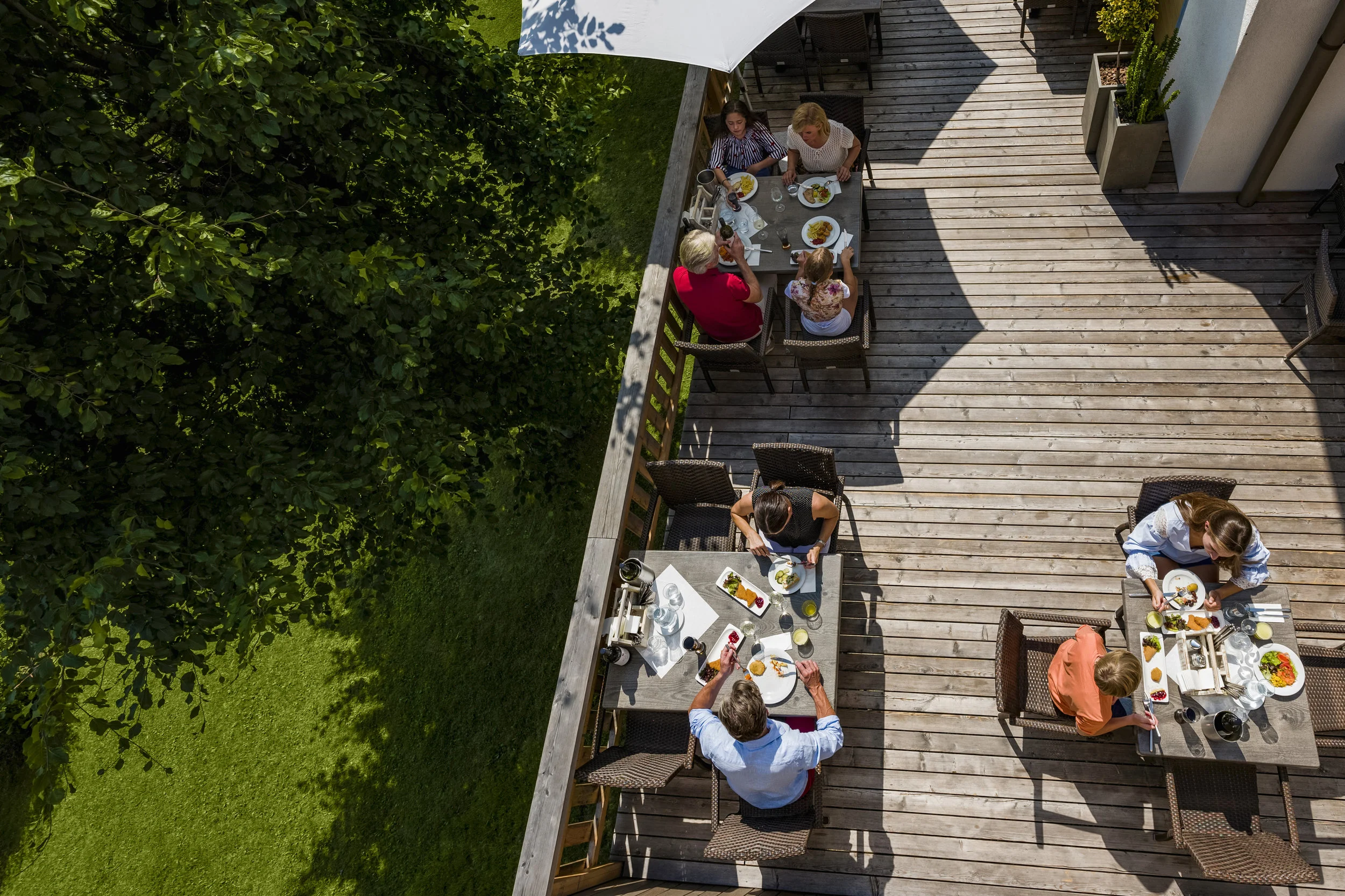Restaurantterasse · Aldiana Club Ampflwang