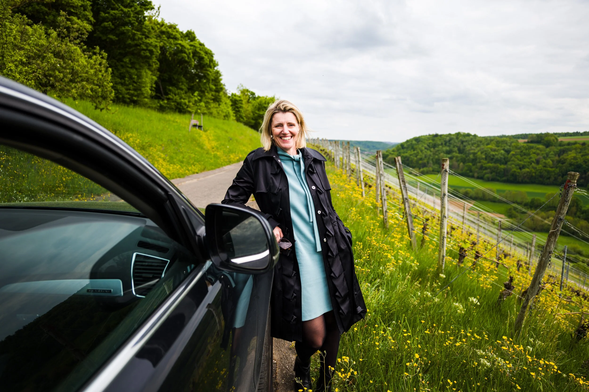 Meine wundervolle Kollegin Michaela Störr im Weinberg Hasennest Tauberzell (Copy)