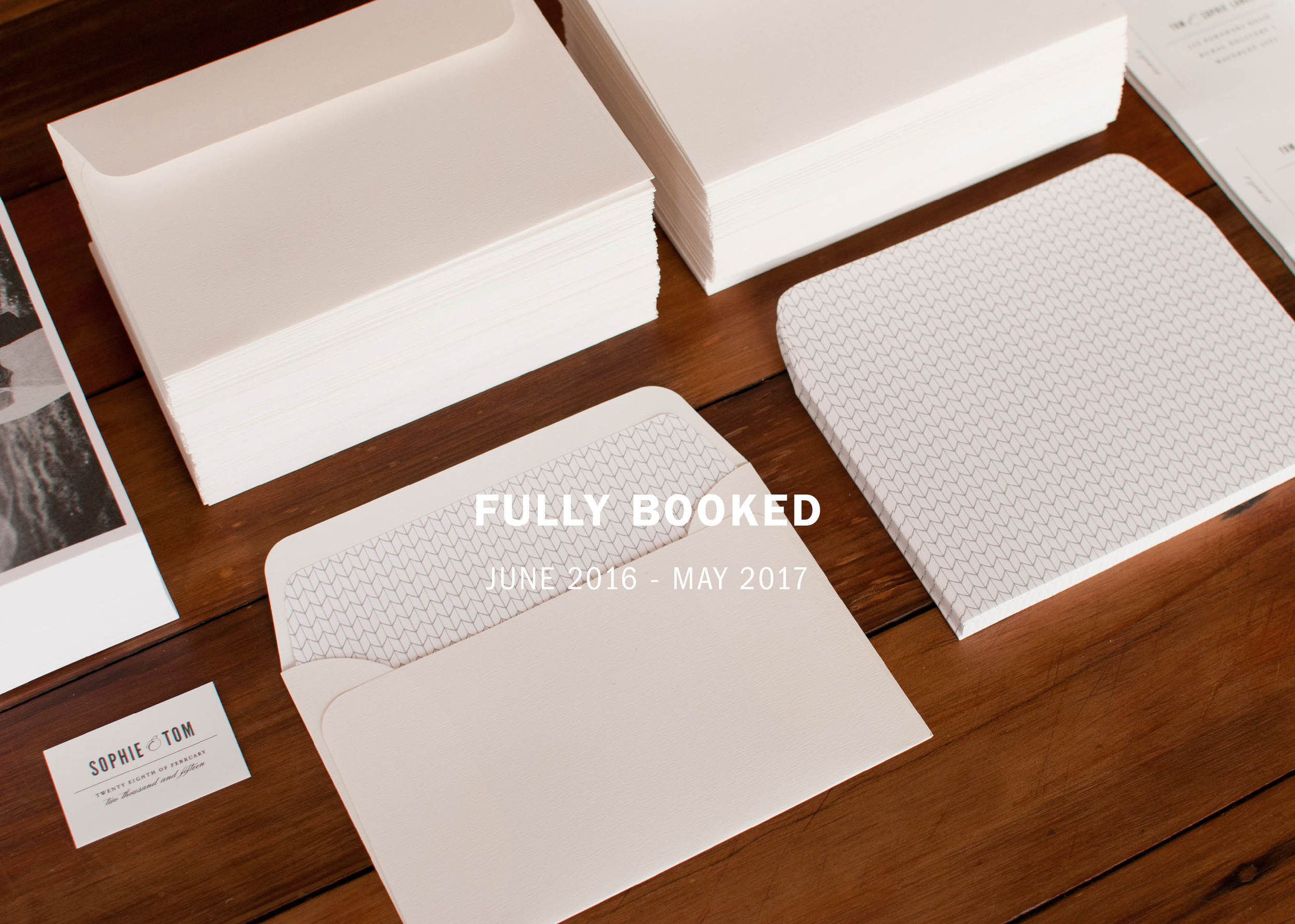 Fine Press is fully booked from June 2016 through to May 2017!