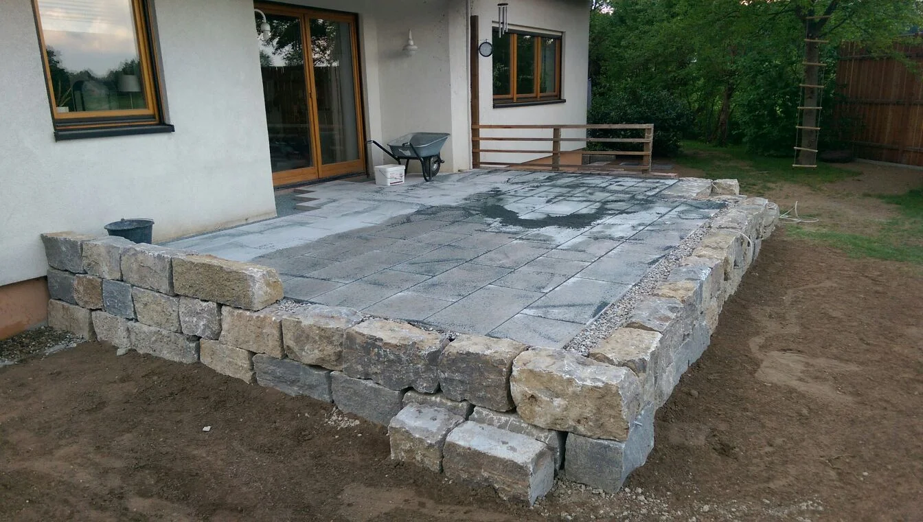 Und nun die fertige Terrasse!