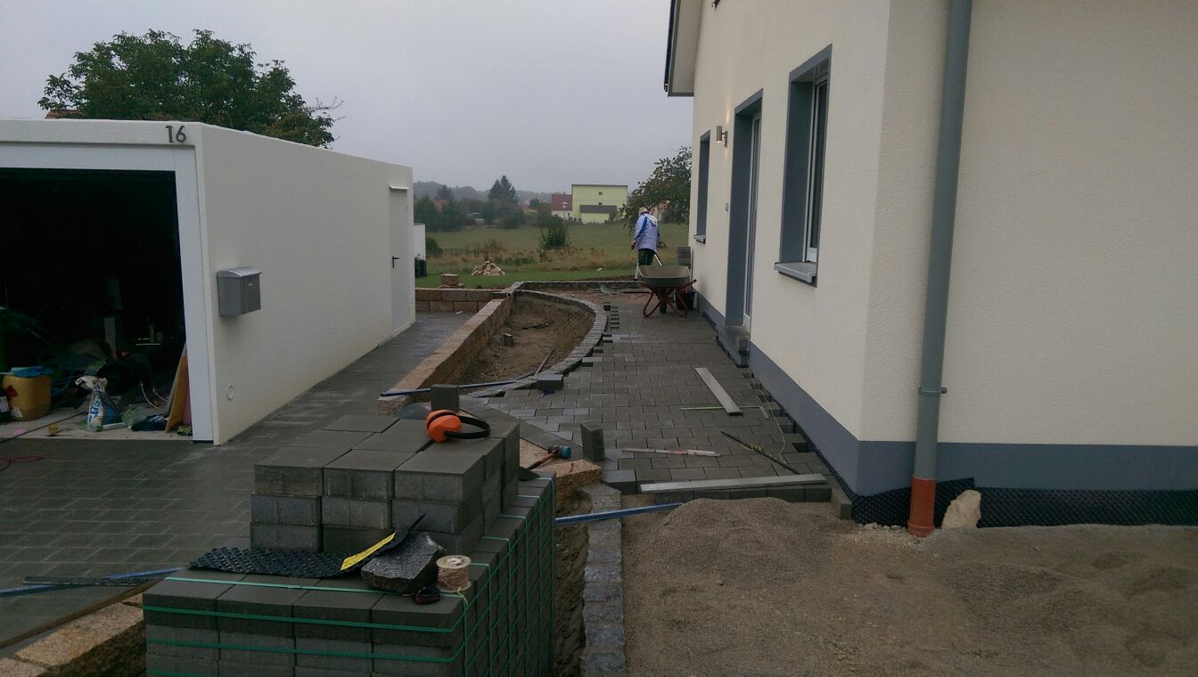 So hat es noch während der Bauphase ausgesehen..