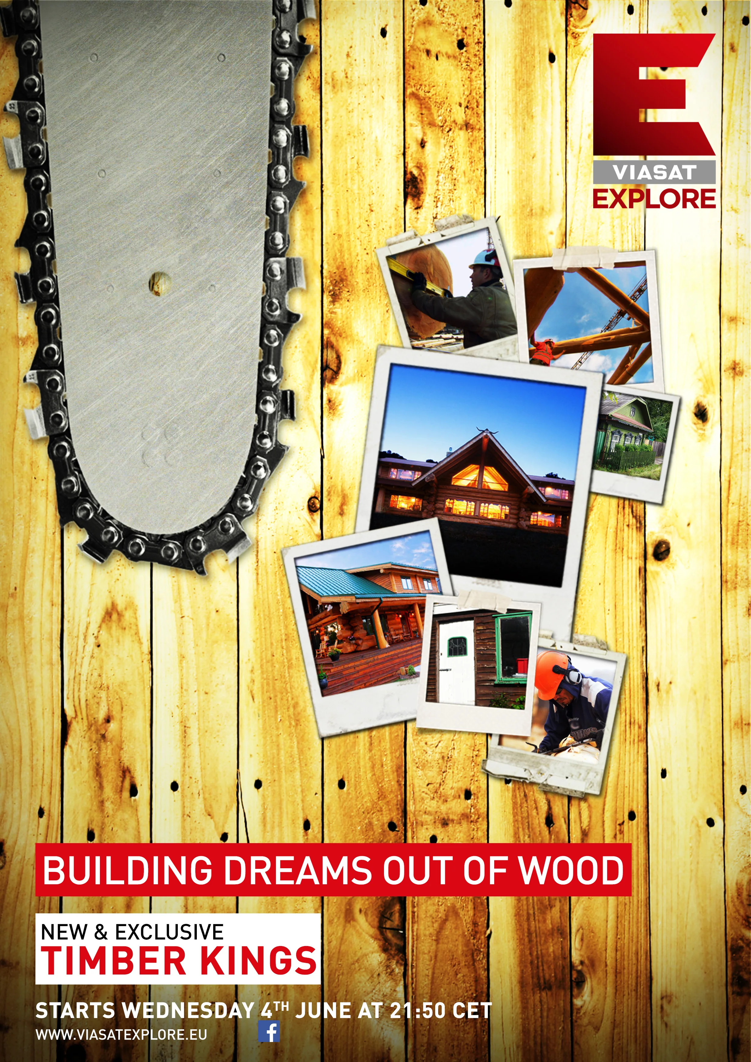  Programme poster for Timber Kings on Viasat Explore 