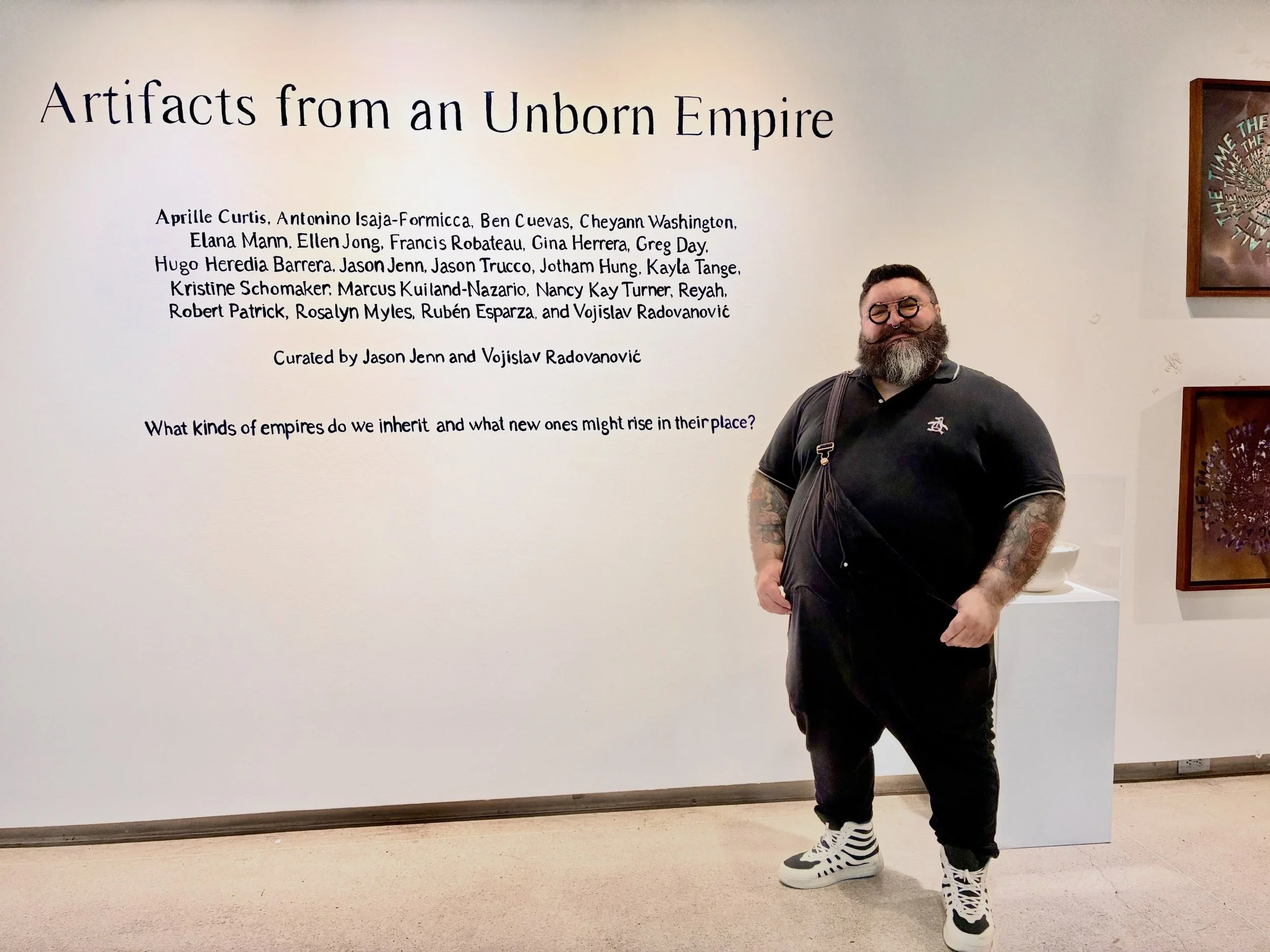 What a wonderful opening for an incredible show! My thanks to curators Jason Jenn &amp; Vojislav Radovanović for inviting me to be part of Artifacts from an Unborn Empire at The Brand Library &amp; Arts Center. So honored to be part of this show. It&