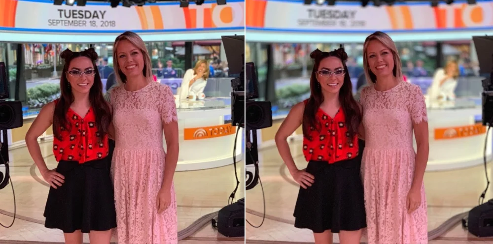 @KatieLinendoll: New iPhone Xs depth control lets you change depth of field in split seconds (But hey if it’s @hodakotb you keep the photobomb!) 🤣 Chatting new iPhones w/@DylanDreyerNBC on @TODAYshow