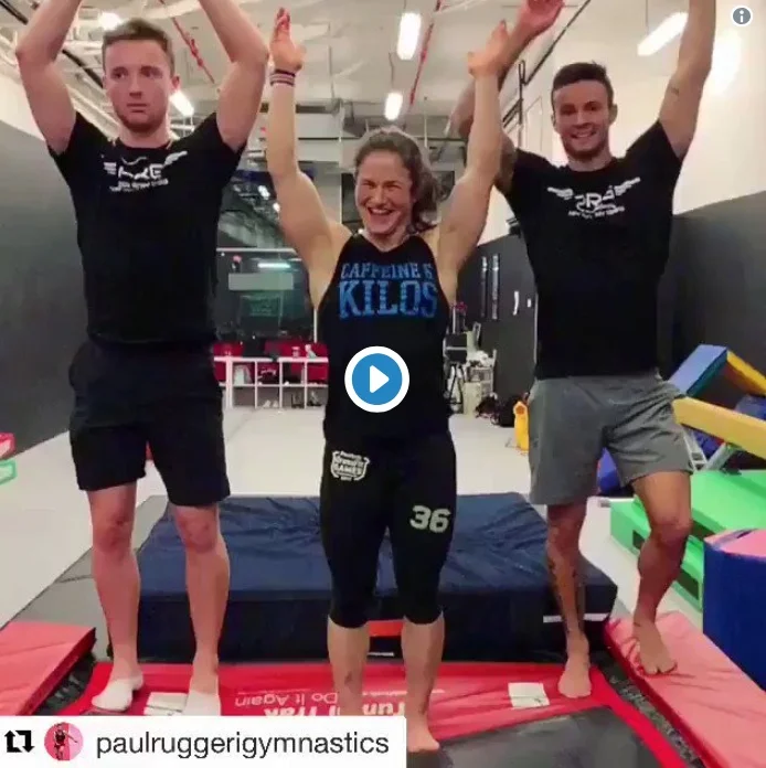@KatieLinendoll: Flippin into the weekend 🤸🏻‍♀️🌠🙌🏻 @KariPearce_ @Paul_Ruggeri - at Paul’s new gymnastics center in #nyc 🤸🏻‍♂️Get it!!!