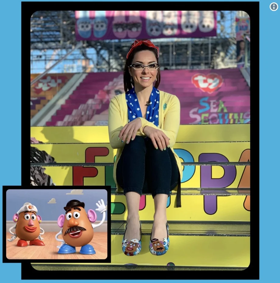 @KatieLinendoll: #ToyFair shoe game on point with Mr. & Mrs. Potato Head kicks π₯ππ»ππππ»