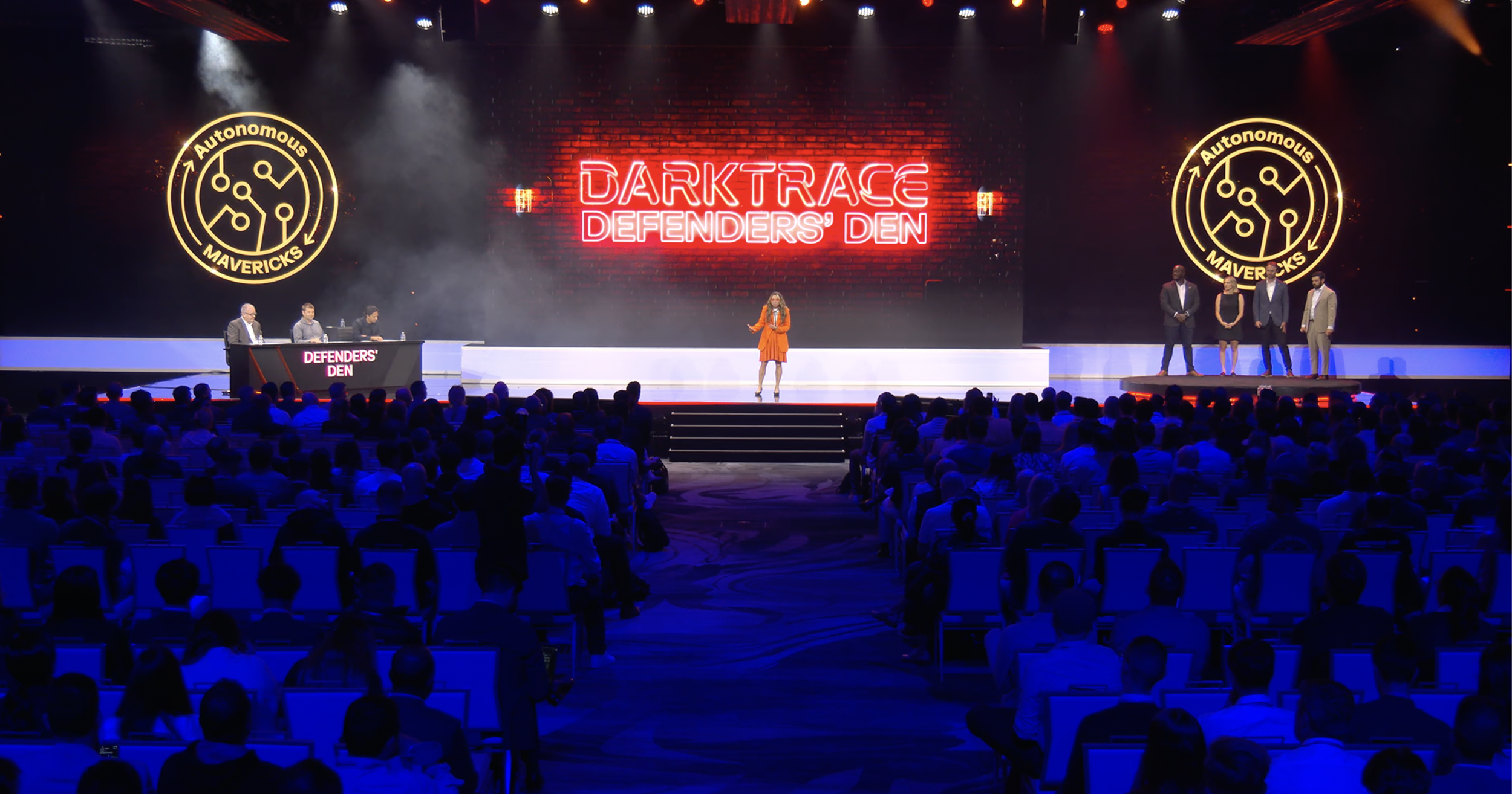 On Stage at the Darktrace Sales Kickoff